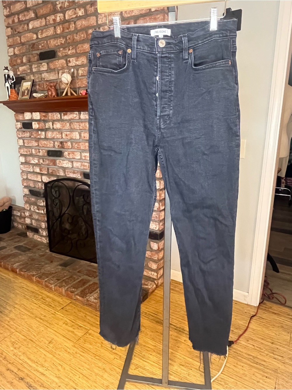 Re/done black jeans